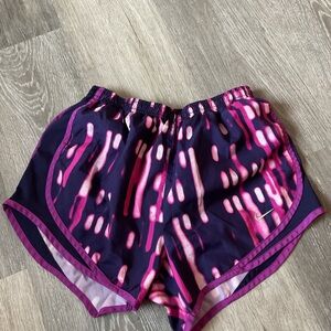 Nike Women's Athletic Shorts in Purple and Pink